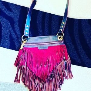 Hammitt!  Who loves fringe!  Fun shoulder/cross body bag.  Dust bag included
